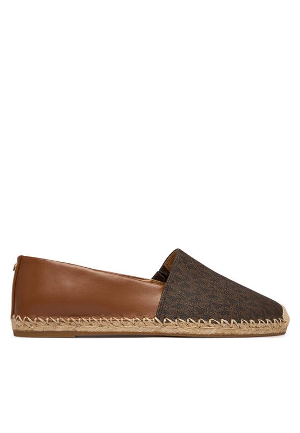 MICHAEL Michael Kors Espadryle Kenze 40R6KZFP1B Brązowy. Kolor: brązowy. Materiał: skóra