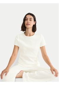 Triumph Koszulka piżamowa Mix & Match 10227214 Biały Regular Fit. Kolor: biały. Materiał: syntetyk #4
