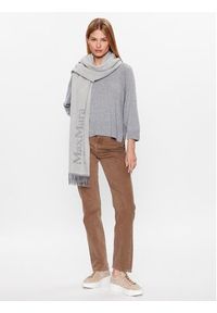 Weekend Max Mara Sweter Alce 23536601 Szary Regular Fit. Kolor: szary. Materiał: kaszmir