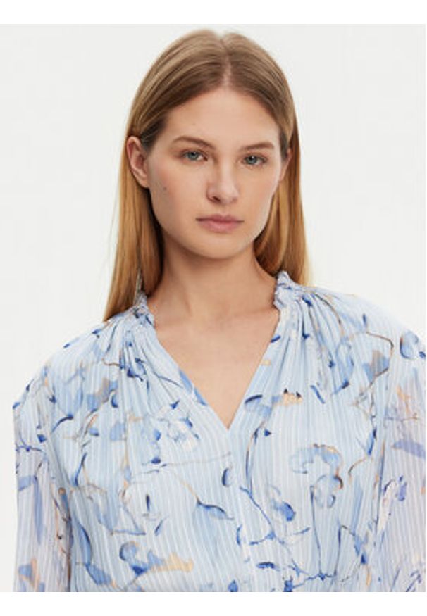 BOSS Sukienka codzienna 50530539 Błękitny Regular Fit. Okazja: na co dzień. Kolor: niebieski. Materiał: jedwab. Typ sukienki: proste. Styl: casual