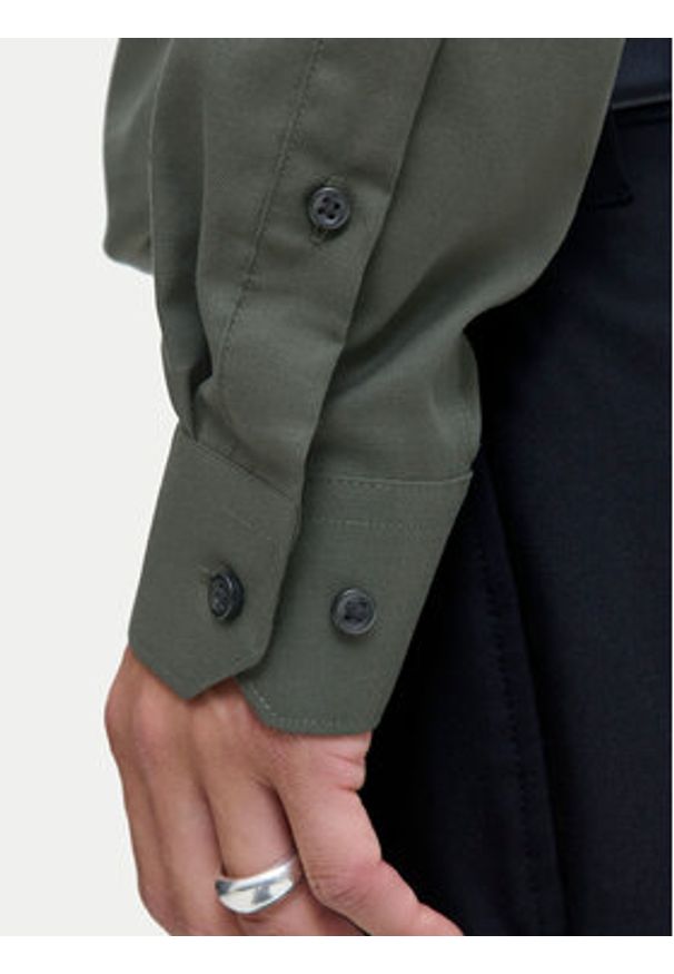 Jack & Jones Koszula Parker 12227385 Zielony Slim Fit. Kolor: zielony. Materiał: bawełna