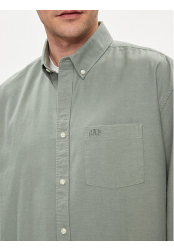 GAP - Gap Koszula 887258-03 Szary Regular Fit. Kolor: szary. Materiał: bawełna