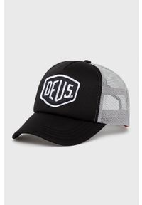Deus Ex Machina czapka kolor szary z aplikacją. Kolor: szary. Wzór: aplikacja