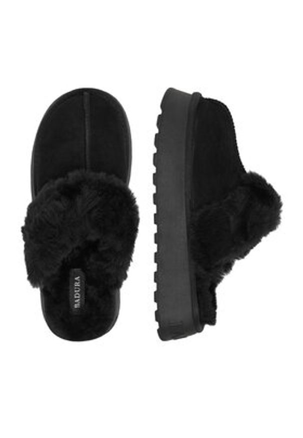 Badura Kapcie EO-EDI-TS6292 Brązowy. Kolor: brązowy. Materiał: zamsz, skóra