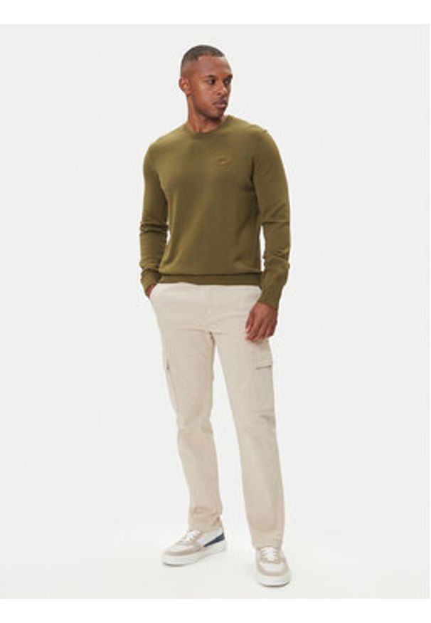 Aeronautica Militare Sweter 252MA1611UL00506 Zielony Regular Fit. Kolor: zielony. Materiał: bawełna