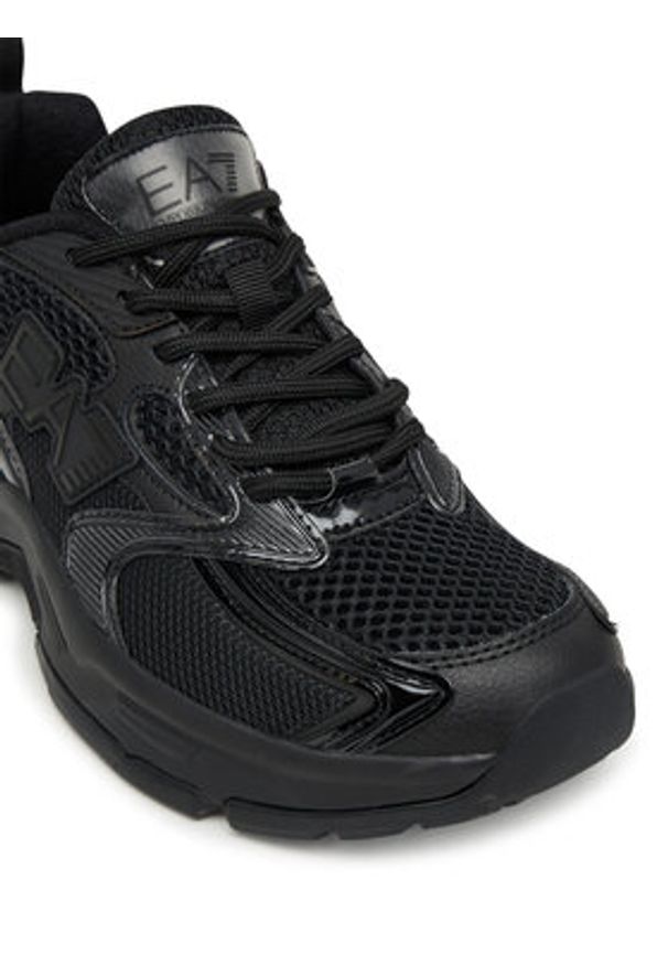 EA7 Emporio Armani Sneakersy X8X249 XK446 MC492 Czarny. Kolor: czarny. Materiał: skóra