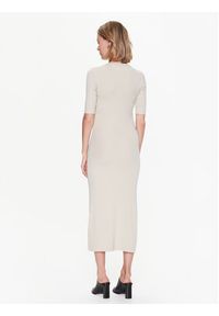 Calvin Klein Sukienka codzienna Rib K20K205277 Beżowy Slim Fit. Okazja: na co dzień. Kolor: beżowy. Typ sukienki: proste. Styl: casual #3