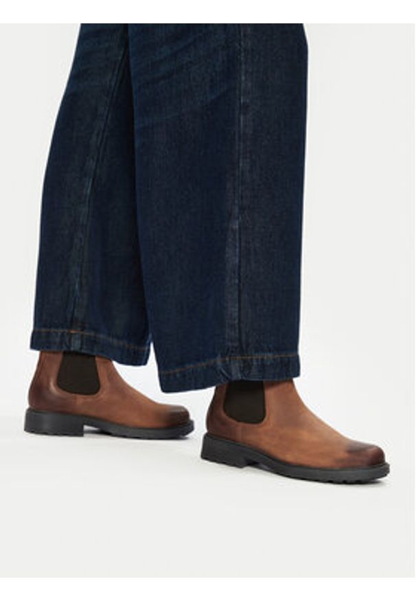 Clarks Sztyblety Orinoco2 Lane 261747824 Brązowy. Kolor: brązowy. Materiał: skóra, nubuk