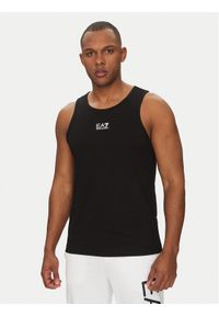 EA7 Emporio Armani Tank top 7M000295 AF10375 UC001 Czarny Regular Fit. Kolor: czarny. Materiał: bawełna