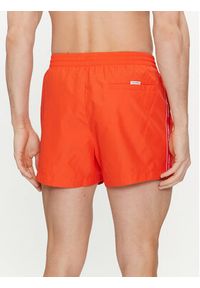 Calvin Klein Swimwear Szorty kąpielowe KM0KM00956 Pomarańczowy Regular Fit. Kolor: pomarańczowy. Materiał: syntetyk #2