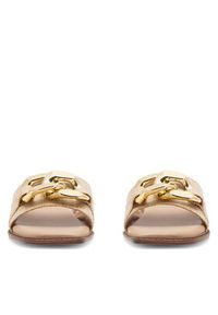 DeeZee Klapki LS6115-01 Beżowy. Kolor: beżowy. Materiał: skóra #4