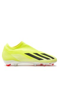 Adidas - adidas Buty X Crazyfast League Laceless Firm Ground Boots IG0622 Żółty. Kolor: żółty. Materiał: materiał #1