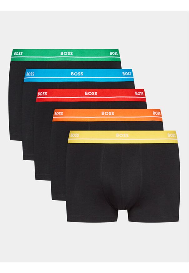BOSS - Boss Komplet 5 par bokserek 50489616 Czarny. Kolor: czarny. Materiał: bawełna