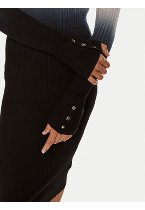 Liu Jo Sukienka dzianinowa WF4356 MA47P Szary Slim Fit. Kolor: szary. Materiał: wiskoza
