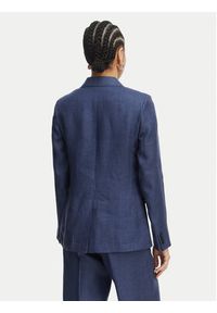 Weekend Max Mara Marynarka Nalut 2615041072 Granatowy Regular Fit. Kolor: niebieski. Materiał: len #3