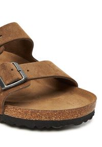 Birkenstock Klapki Arizona Sfb 1030863 Brązowy. Kolor: brązowy. Materiał: skóra, zamsz #4