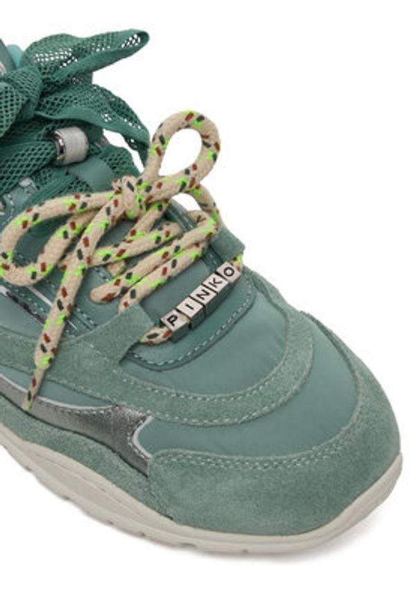 Pinko - PINKO Sneakersy Yulia 01 SS0185 P076 Zielony. Kolor: zielony. Materiał: materiał