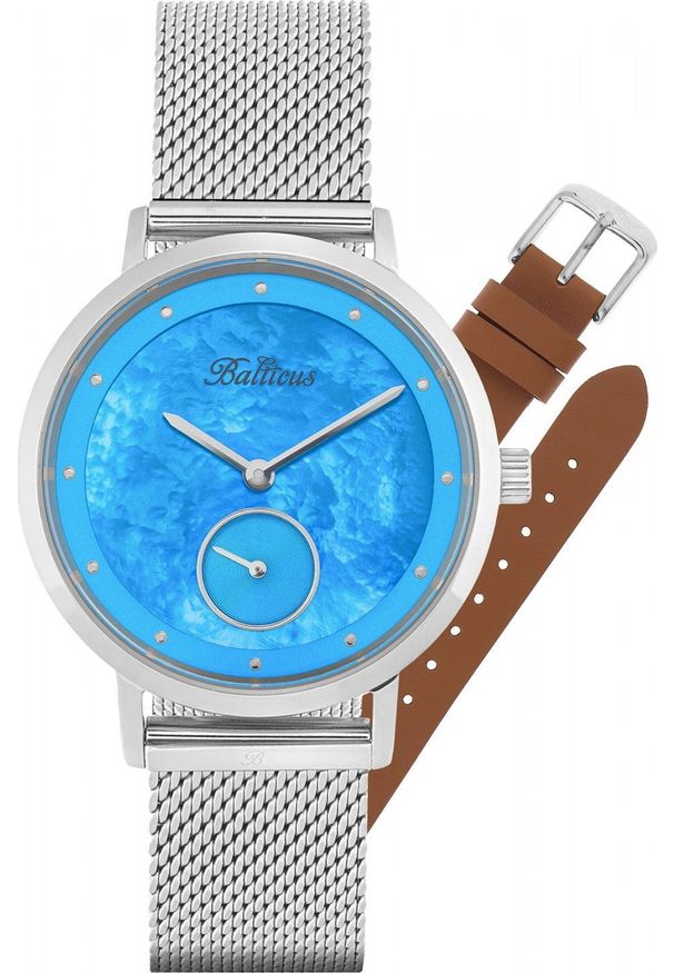BALTICUS - Zegarek Balticus Zegarek damski Balticus BLT-BALNSSBL srebrny. Kolor: srebrny
