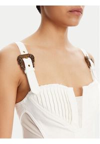 Versace Jeans Couture Sukienka jeansowa 78HAO951 Biały Slim Fit. Kolor: biały. Materiał: bawełna #2