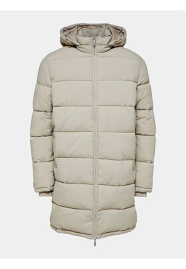 Selected Homme Kurtka zimowa Cooper 16089959 Beżowy Regular Fit. Kolor: beżowy. Materiał: syntetyk. Sezon: zima