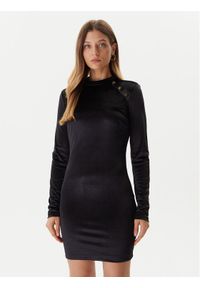 Guess Sukienka koktajlowa W5BK38 KCN22 Czarny Slim Fit. Kolor: czarny. Materiał: syntetyk. Styl: wizytowy