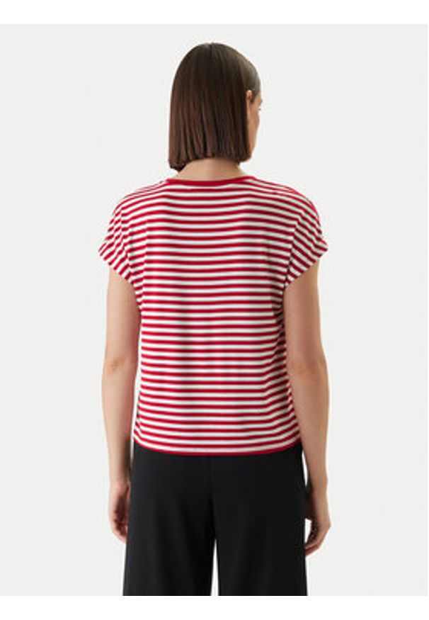 Morgan T-Shirt 261-DIVA Czerwony Regular Fit. Kolor: czerwony. Materiał: wiskoza
