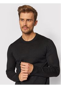 Selected Homme Sweter Town 16079772 Czarny Regular Fit. Kolor: czarny. Materiał: syntetyk, wełna