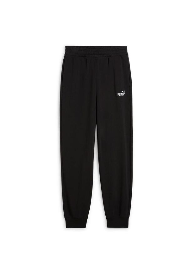 Puma - Spodnie damskie PUMA ESS Small No. 1 Logo Comfort High-Waist. Stan: podwyższony. Kolor: czarny