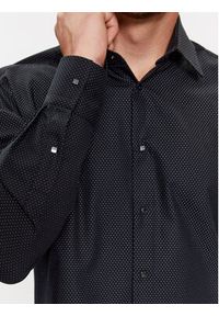 Karl Lagerfeld - KARL LAGERFELD Koszula 605000 534616 Czarny Modern Fit. Typ kołnierza: dekolt w karo. Kolor: czarny. Materiał: bawełna #5