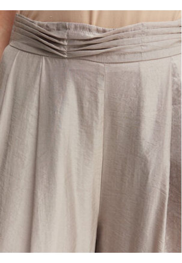 Eleh Spodnie materiałowe SS260269 Szary Wide Leg. Kolor: szary. Materiał: wiskoza