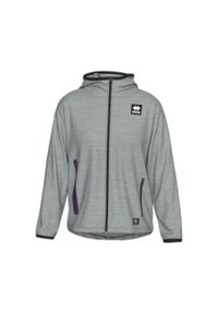 ERREA - Sweat damska bluza z kapturem zapinana na zamek Errea Black Box. Typ kołnierza: kaptur. Kolor: szary, wielokolorowy, brązowy #1