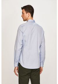 Marc O'Polo - Koszula. Typ kołnierza: polo. Kolor: niebieski. Materiał: tkanina. Wzór: gładki. Styl: klasyczny #7