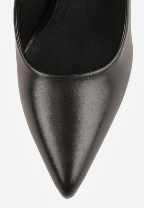 Renee - Czarne Klasyczne Czółenka Vices na Słupkowym Obcasie ze Skórzaną Wkładką Divira. Kolor: czarny. Materiał: skóra. Obcas: na obcasie. Styl: klasyczny. Wysokość obcasa: średni