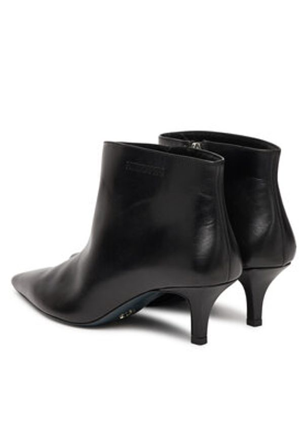 Patrizia Pepe Botki 8Y0132 L166 Czarny. Kolor: czarny. Materiał: skóra