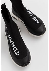 Karl Lagerfeld Buty kolor czarny. Nosek buta: okrągły. Kolor: czarny. Materiał: guma #4