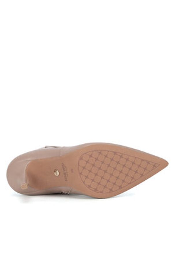 Nine West Botki WFA2784-1 Beżowy. Kolor: beżowy. Materiał: materiał