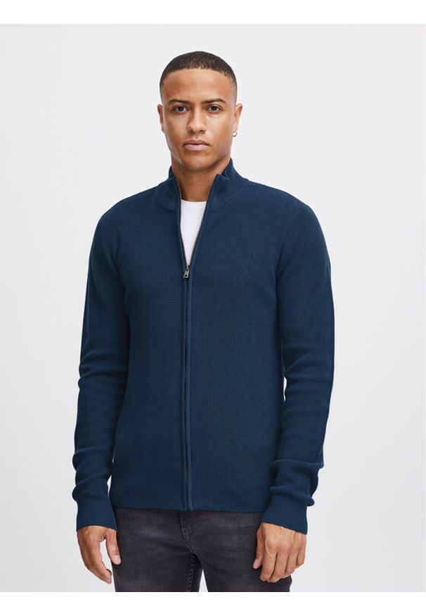 Blend Sweter 20716265 Granatowy Regular Fit. Kolor: niebieski. Materiał: bawełna