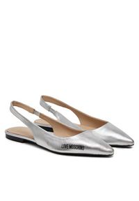 Love Moschino - LOVE MOSCHINO Sandały JA11021G1MIF0902 Srebrny. Kolor: srebrny. Materiał: skóra #6