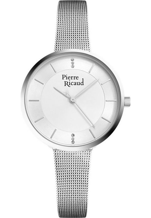Zegarek Pierre Ricaud Zegarek damski Pierre Ricaud P23006.5113Q CYRKONIE srebrny. Kolor: srebrny