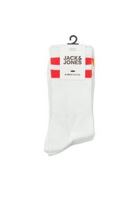 Jack & Jones - Jack&Jones Zestaw 5 par wysokich skarpet męskich 12251427 Biały. Kolor: biały. Materiał: bawełna #7