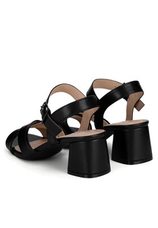 Clara Barson Sandały WSS21574-01 Czarny. Kolor: czarny. Materiał: materiał