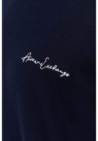 Armani Exchange - ARMANI EXCHANGE Granatowy męski sweter Jumpers, Rozmiar XL. Kolor: niebieski #4