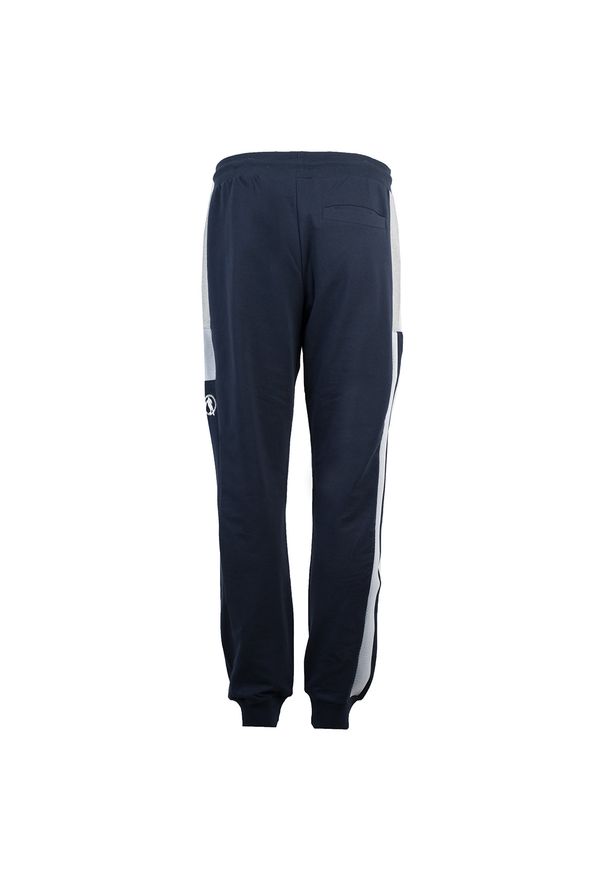 Bikkembergs Spodnie | C 1 44S GS E B054 | Mężczyzna | Granatowy. Okazja: na co dzień. Kolor: niebieski. Materiał: bawełna, elastan. Wzór: aplikacja. Styl: casual