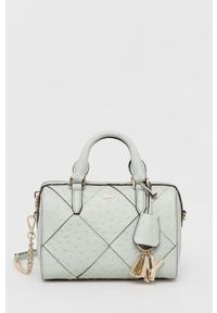 DKNY - Dkny torebka skórzana kolor turkusowy. Kolor: turkusowy. Materiał: skórzane #1