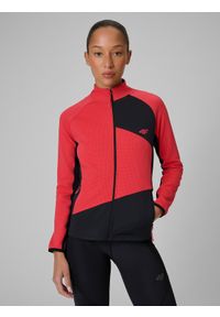 4f - 4F Bluza trekkingowa slim bez kaptura damska - czarna XL. Typ kołnierza: bez kaptura. Kolor: czarny. Materiał: tkanina, materiał. Długość: długie. Sezon: lato #1