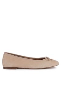 Geox Baleriny D Marsilea D45W6A 02111 C8156 Beżowy. Kolor: beżowy. Materiał: zamsz, skóra