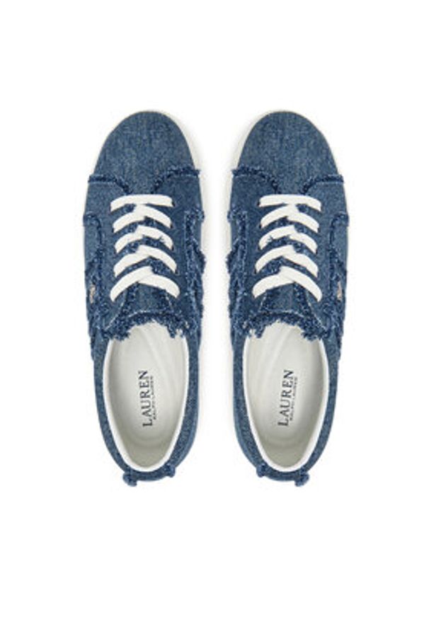 Lauren Ralph Lauren - LAUREN RALPH LAUREN Sneakersy Janson Fray 802961846001 Niebieski. Kolor: niebieski. Materiał: materiał