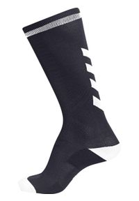 Skarpety sportowe dla dorosłych Hummel Elite Indoor Sock High. Kolor: wielokolorowy, czarny, biały