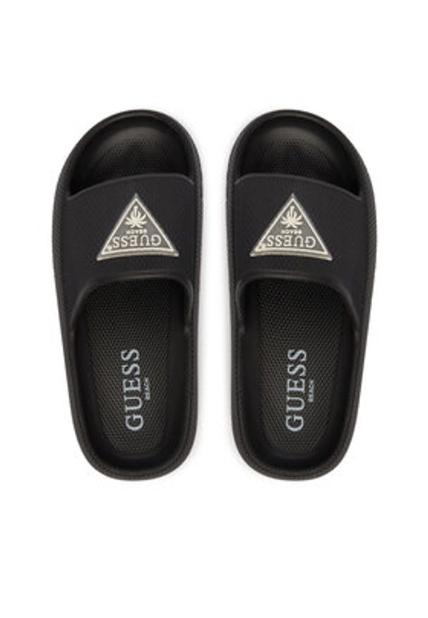 Guess Klapki E6GZ19 WG5X0 Czarny. Kolor: czarny. Materiał: syntetyk