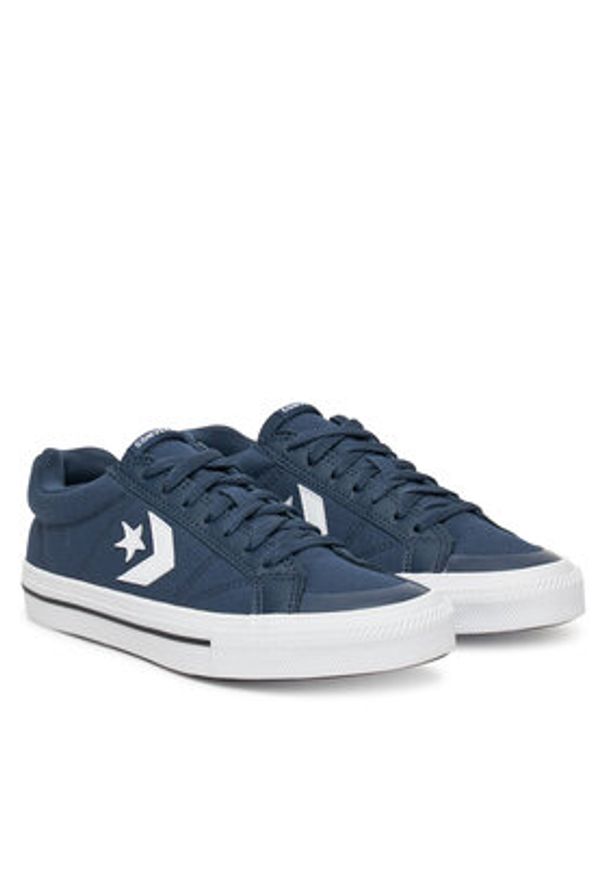 Converse Tenisówki Sport Casual A12528C Granatowy. Okazja: na co dzień. Kolor: niebieski. Materiał: materiał. Styl: casual, sportowy